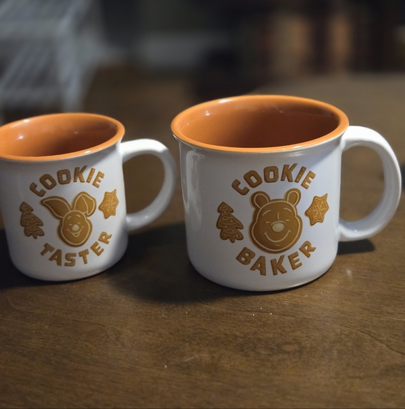 Other - Disney Pooh Piglet Cookie Baker and Taster Ceramic Mug Set